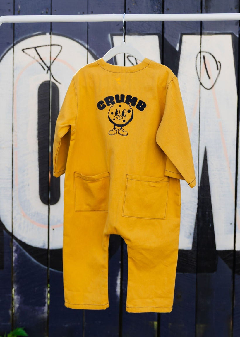 Crumb Honeycomb Off Beat Overalls — oversized kids streetwear overalls