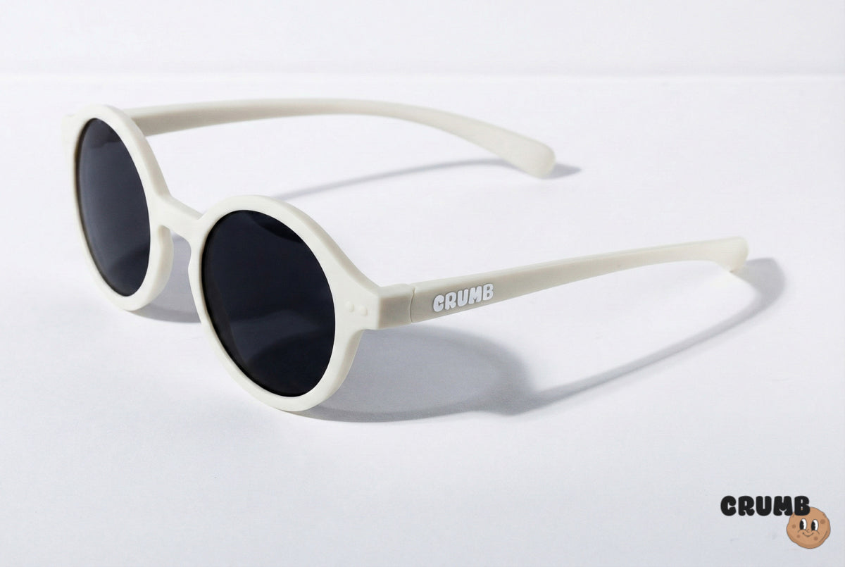 Lolly Shades kids sunglasses packaged with cleaning cloth and drawstring pouch