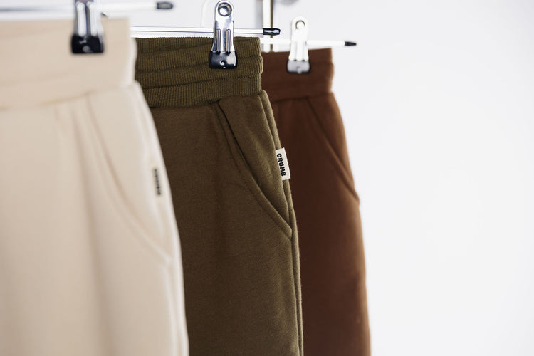 Crumb Downtown Streetwear Pants | Kids Clothing | Chocolate Espresso, Pistachio Truffle, Milk.