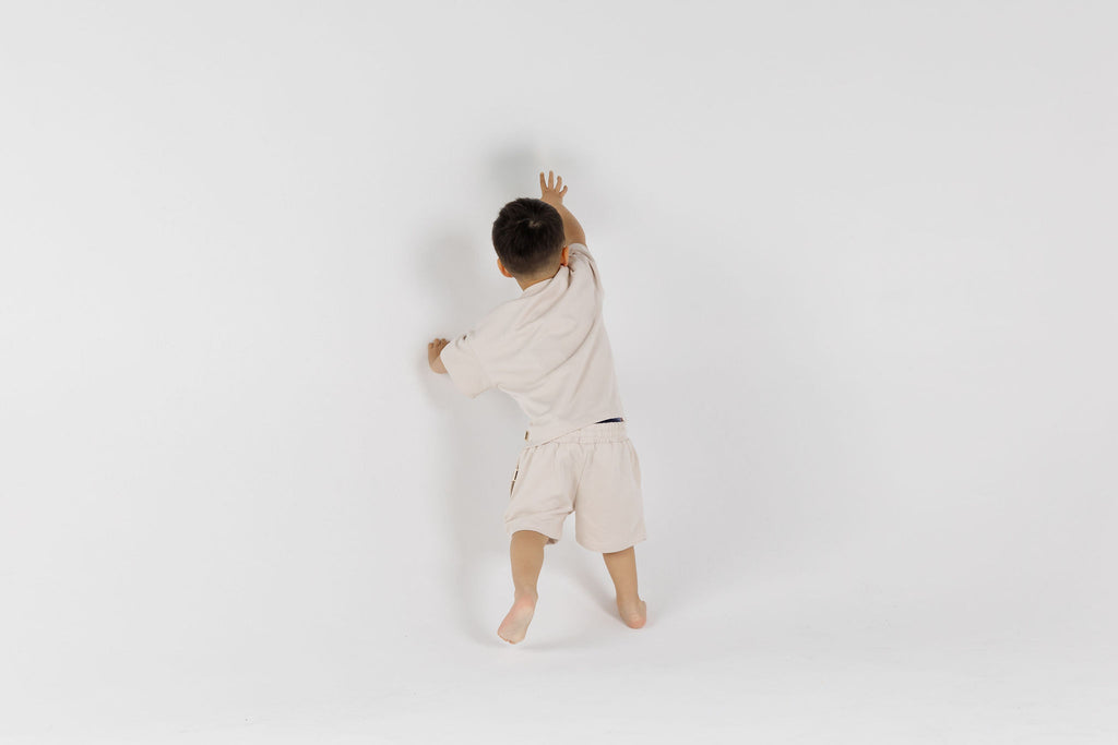 Hide and seek! Playtime with Crumb's Drop Sleeve Set - Milk