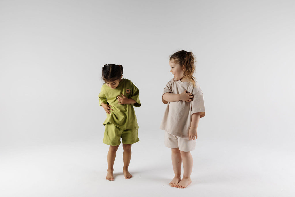 Play time! Kids wearing Crumb