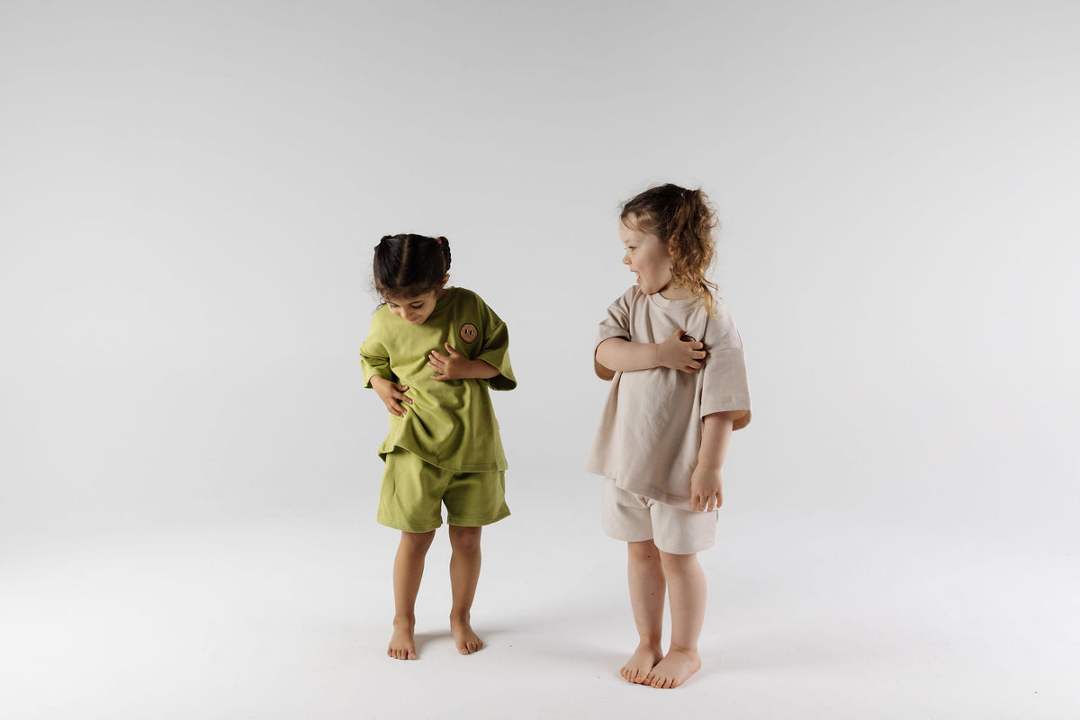 Play time! Kids wearing Crumb