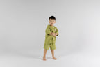 Cool and comfy in Matcha Green Drop Sleeve Set