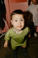 The Drop Sleeve Set - Matcha Green